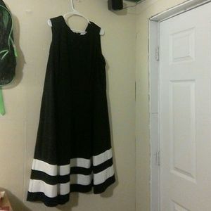 Calvin Klein Black and White Cocktail Dress